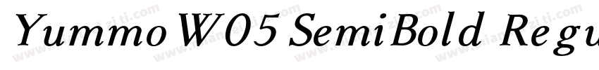 YummoW05 SemiBold Regular字体转换